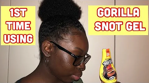 GORILLA SNOT GEL ON EDGES! | 1st Impression (Type 4 Natural Hair)