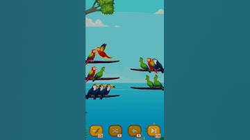 BIRD SORT - COLOR PUZZLE।#birds #bird #color #colour #puzzle #puzzlegame #gameplay #gaming #shorts