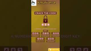 CRACK THE CODE TO OPEN THE LOCK #kmuniverse #mathspuzzle #shorts Wealth