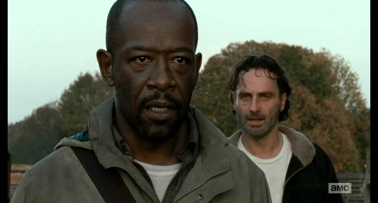 TWD S06E15 Morgan and Rick talk about life - YouTube