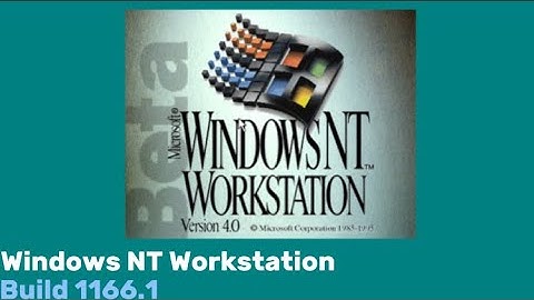 Windows NT 4.0 beta 1 build 1166