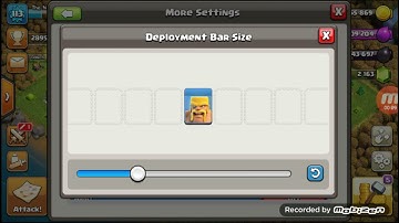How to change the size of the Deployment bar