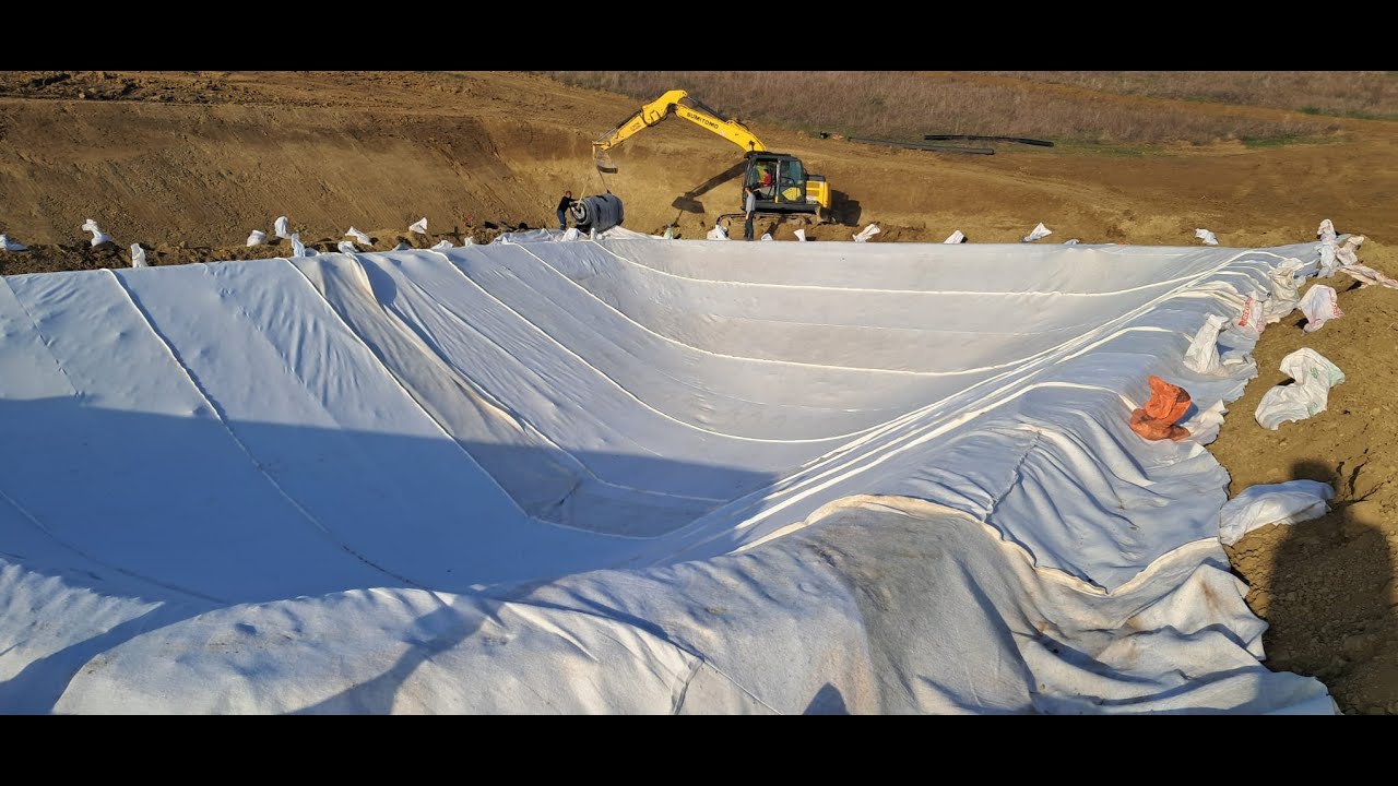 Yağmur suyu hasadı, kar suyu, yüzey suları toplama havuzu 1500 ton Tekirdağ.