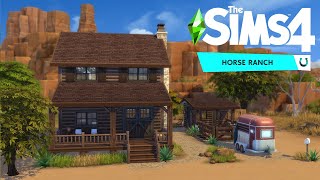 Single Dad & Opposite Daughter || The Sims 4 Horse Ranch: Speed Build