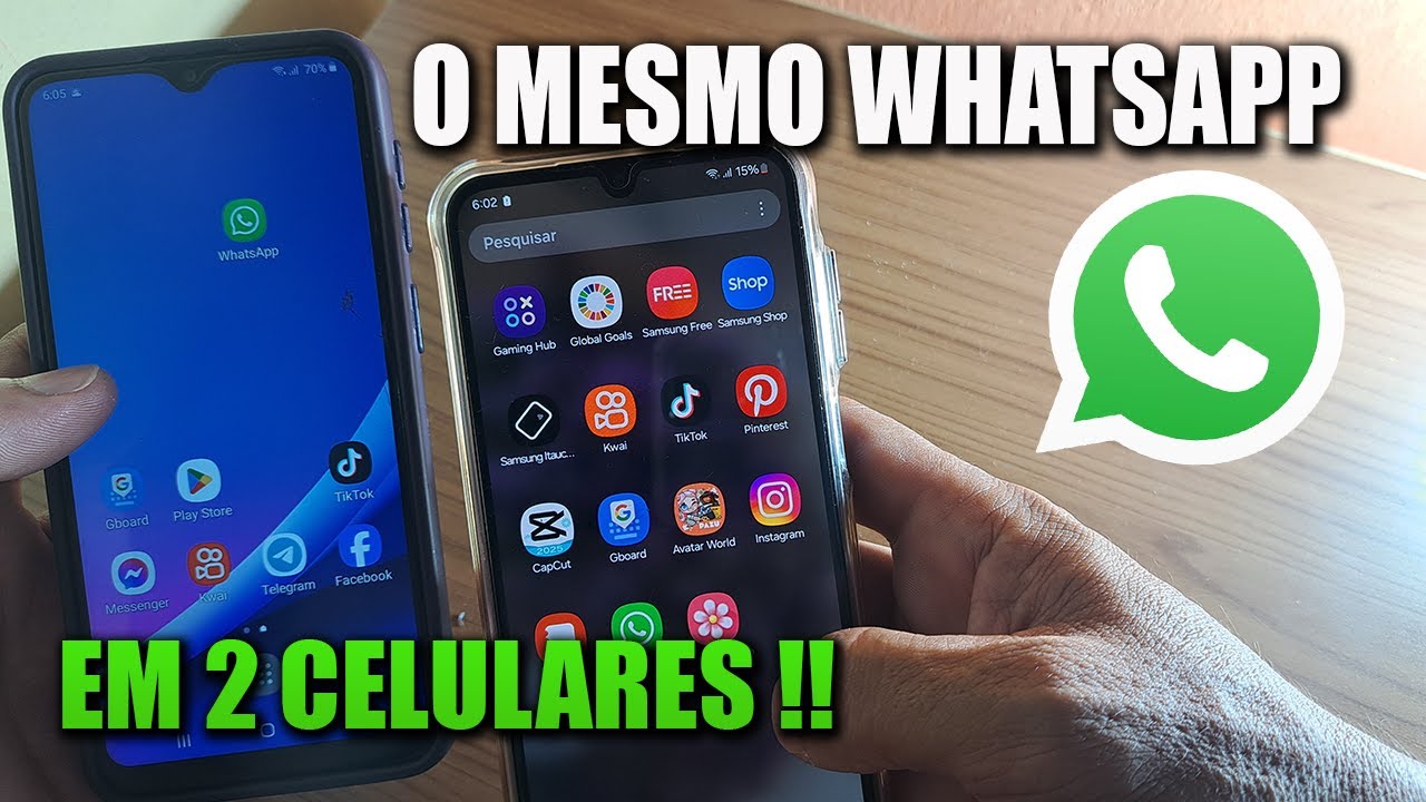 Como usar o MESMO WHATSAPP em DOIS CELULARES Atualizado - YouTube