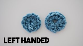 Left Handed  How to Crochet in the Round: Starting Methods: Magic Ring, Chain Method