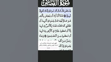 سورة القصص الآية 18 #قرآن #quran #islam #islamicstatus
