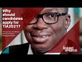 Why should candidates apply for TIA2021?