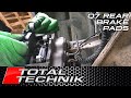 How to replace rear brake pads  audi q7  total technik