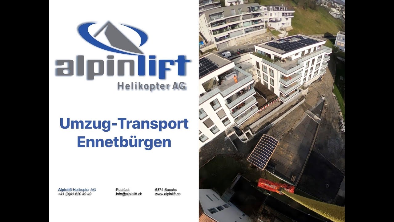 Alpinlift Helikopter AG, Zügelservice