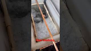 clear anodizing don't touch that copper pipe while the electricity is on