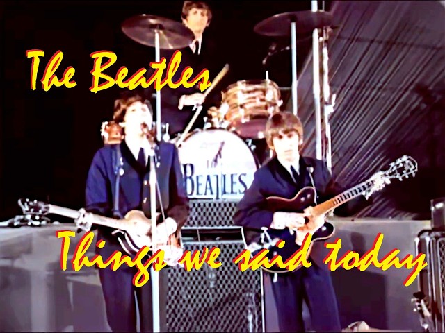 The Beatles - Things We Said Today - Live (1964) ups HD colorized