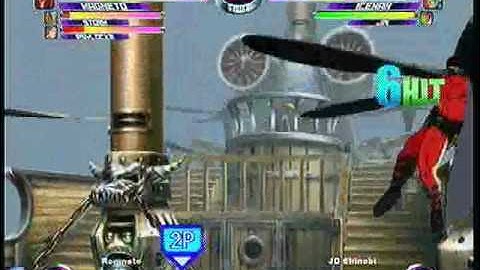 MvC2 Online (360): Brett (MSP) vs JD Shinobi (Anak/Ice/Jin) 2 .:4.23.10:.