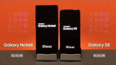 Galaxy Note8 vs S8: Automatic Mobile Performance Speed Test (First Look)