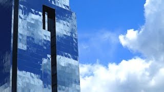 Clouds on building time lapse