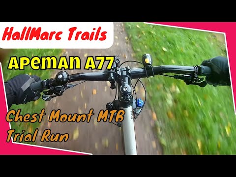 Apeman A77 Chest Mount MTB Trial Run  GoPro Alternative 
