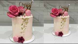 How to make a buttercream watercolour marble cake | Cake decorating tutorials | Sugarella Sweets