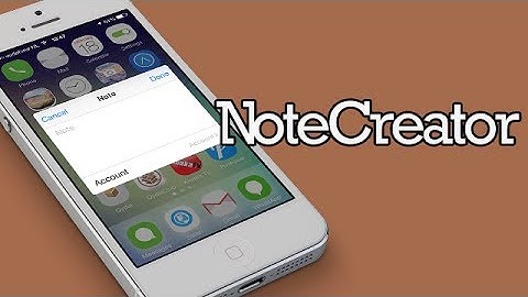 NoteCreator - iOS 7 Notes Tweak (Cydia)