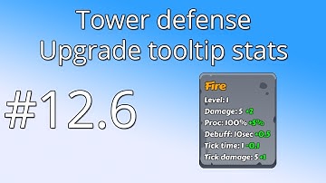 12.6 Unity Tower defense tutorial - Tower tooltip stats
