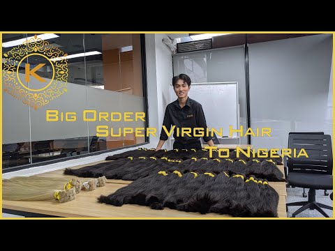 Video Big Order Super Virgin Hair For Bleaching To Russia| K-HAIR VIETNAM 56