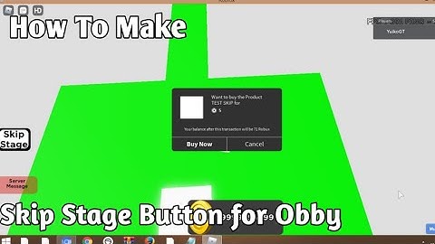 RANDOM SCRIPTING TUTORIAL(PART 5)How to make A Skip Stage Product