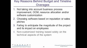 Five Key Reasons for Budget and Timeline Overages