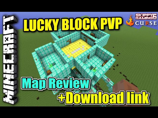 Minecraft Bedrock - Lucky Block PvP Map Download!!!! 