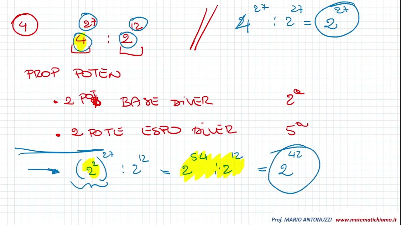 Espressioni con le potenze