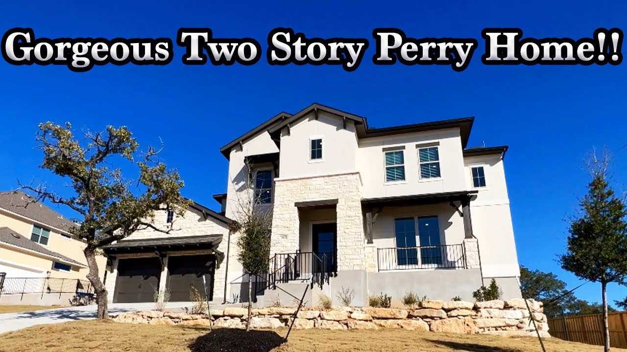 You Have to See this Stunning Two Story Perry Home in Bulverde, Tx 
