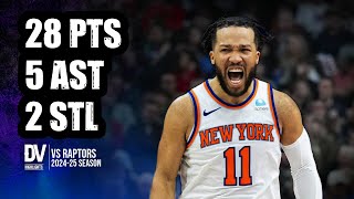 Jalen Brunson Vs Raptors 28 Pts 5 Ast 2 Stl Feb 04, 2025 Regular Season