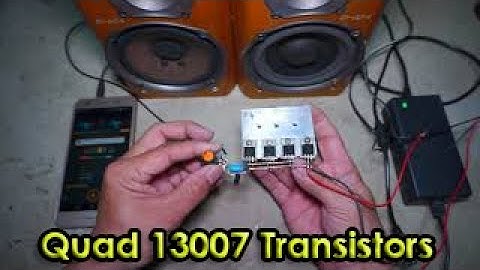 Diy Amplifier Quad 13007 Transistors  From The Old Computer Power Supply