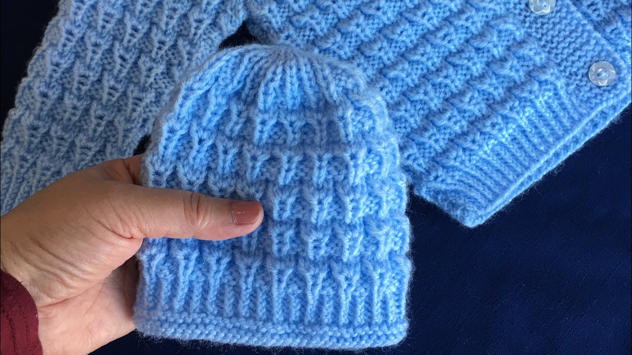Hand Knitted Cap (Topi Hat) for New Born Babies 0-3 Month