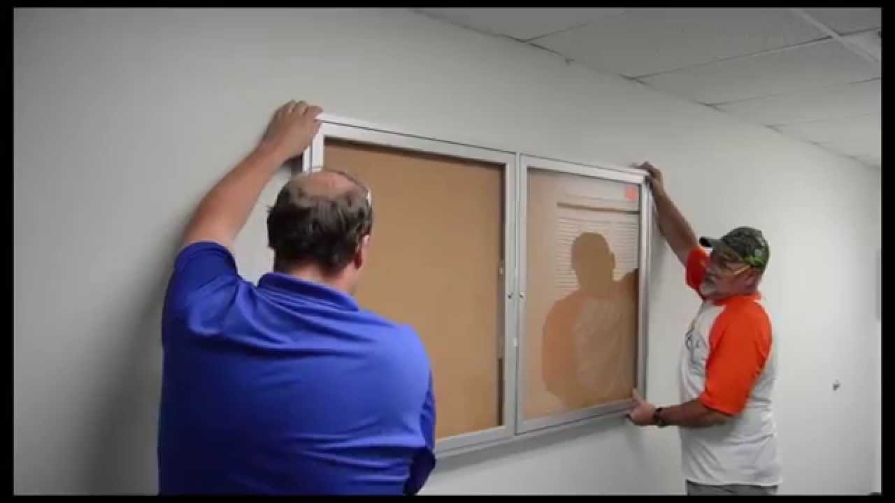 Enclosed Bulletin Board Installation Video - YouTube