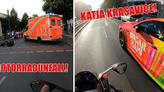 Motorradunfall vor meinen Augen | Katja Krasavice getroffen! | Kuhlewu