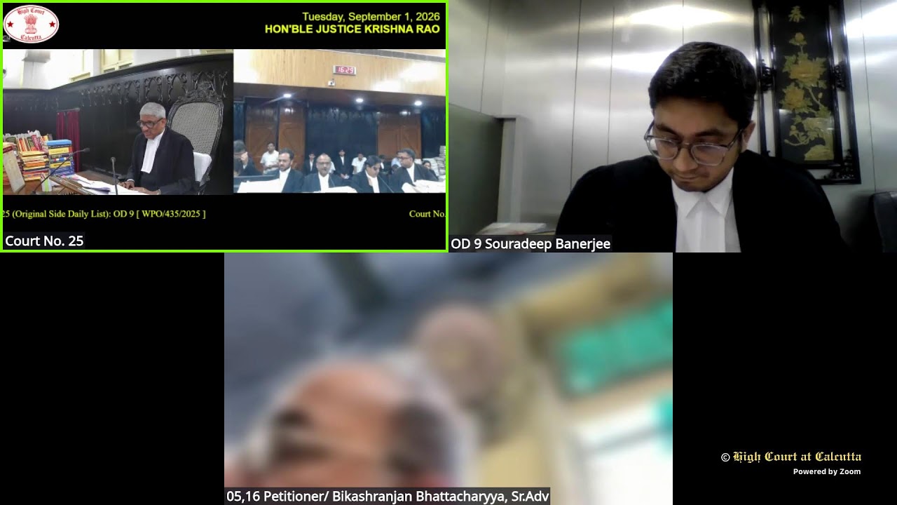 01 September 2026 | Court No.25 | Live Streaming of the Court proceedings.