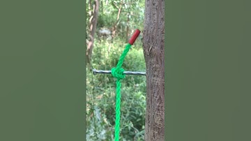 Easy way To Tie A Rope With Nail #knot