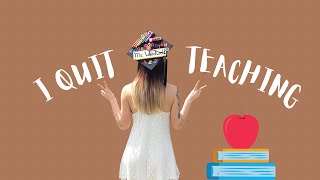 Why I Quit Teaching | US TEACHER SHORTAGE