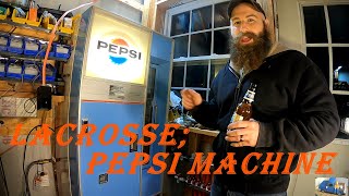 VINTAGE PEPSI MACHINE; CLEANUP & TEST