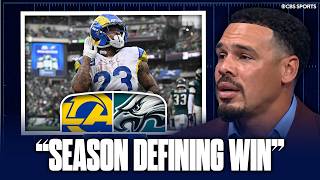 Rams get SEASON DEFINING WIN behind Kyren Williams' late TD | Eagles in trouble?