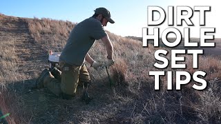 BEST Dirt Hole Sets!! | Coyote Trapping Tips And Tricks