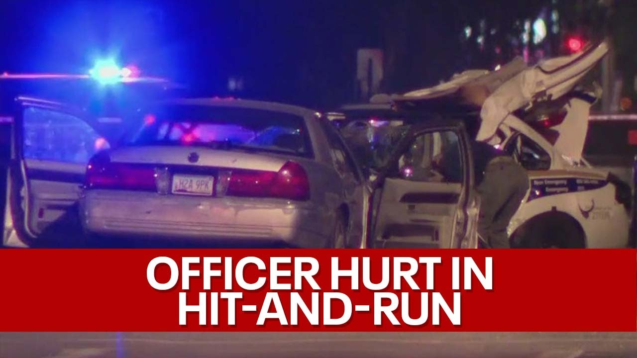 Phoenix officer seriously hurt in hit-and-run crash - YouTube