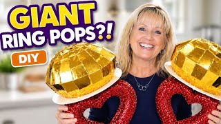 Make GIANT Ring Pops! (Dollar Tree DIY Treat for Kids, Grandkids & Parties)