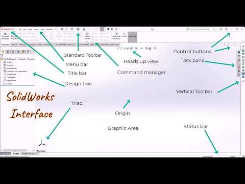 SolidWorks 2026 Tutorial For Beginners 1. Understanding the User Interface