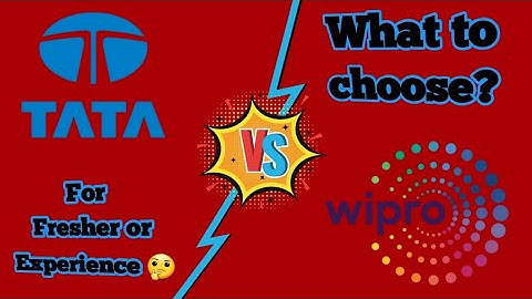 Wipro vs TCS for freshers | As experienced Is it worth joining tcs ?