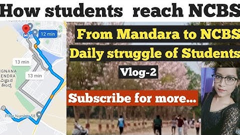 Travelling to NCBS from Mandara Hostel/Vlog-2/NCBS Bangalore/Mandara Housing Complex