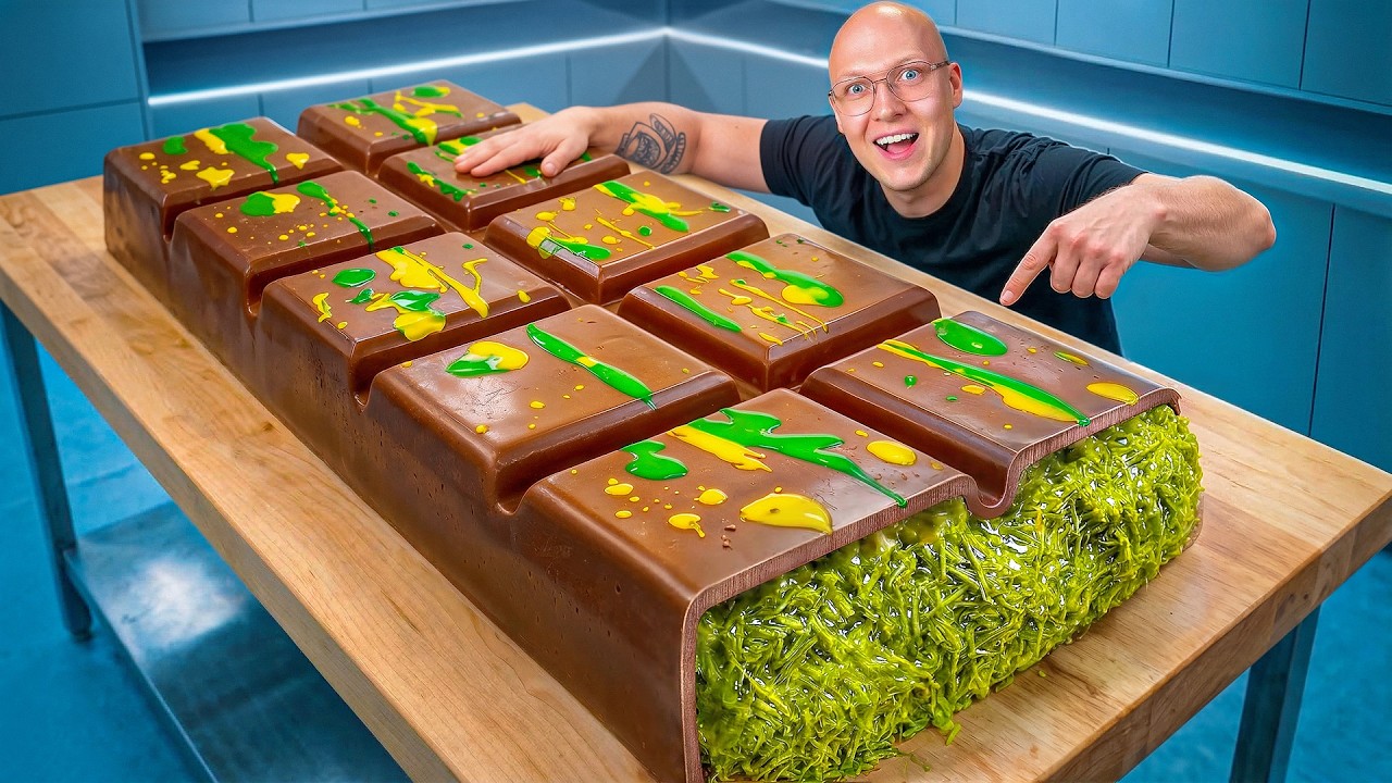 Я СДЕЛАЛ ГИГАНТСКУЮ ДУБАЙСКУЮ ШОКОЛАДКУ  ВЕСОМ 110 КИЛОГРАММ