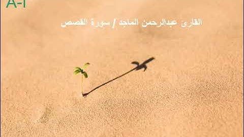 القارئ الشيخ عبدالرحمن الماجد~  سورة القصص كاملة ~ من مترجمة باللغة الانجليزية