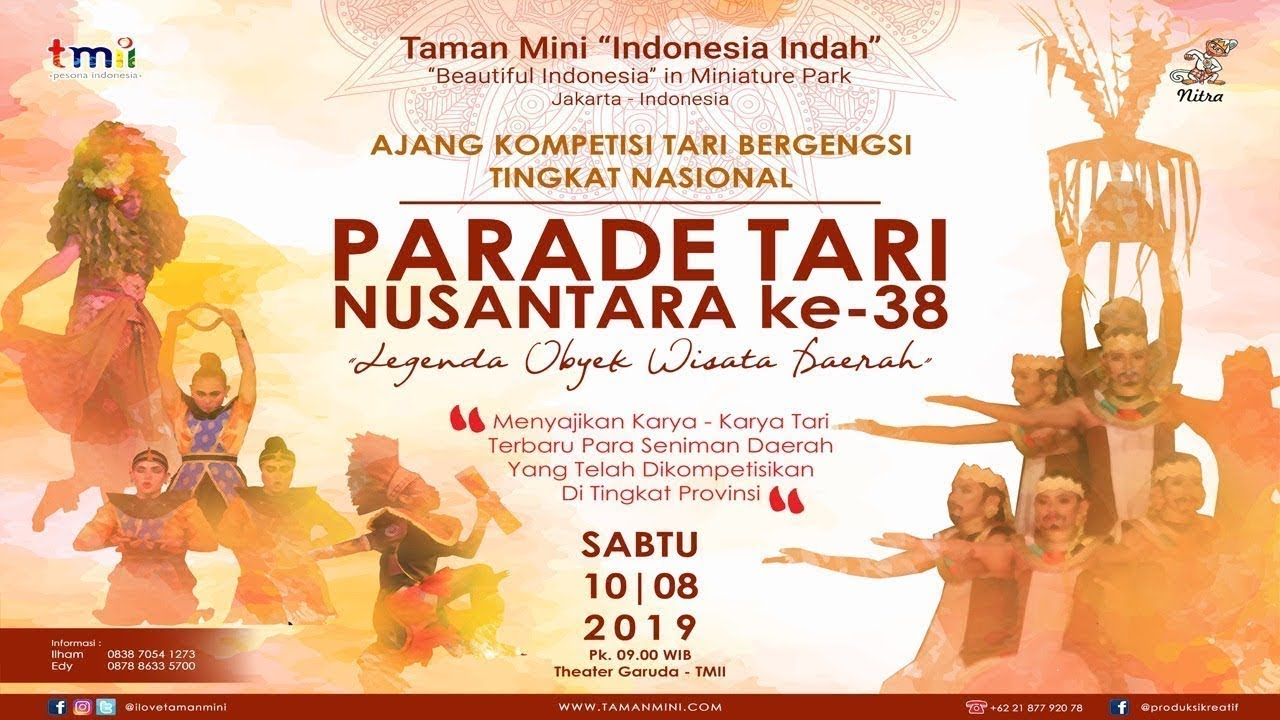 FULL ACARA PARADE TARI NUSANTARA KE - 38 I LIVE TEATER GARUDA - TMII