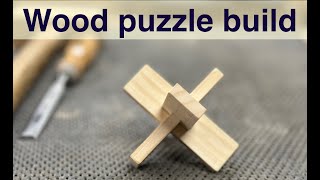 Wood puzzle build