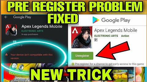 How to fix pre-registration problem in apex legend mobile fixed #shorts